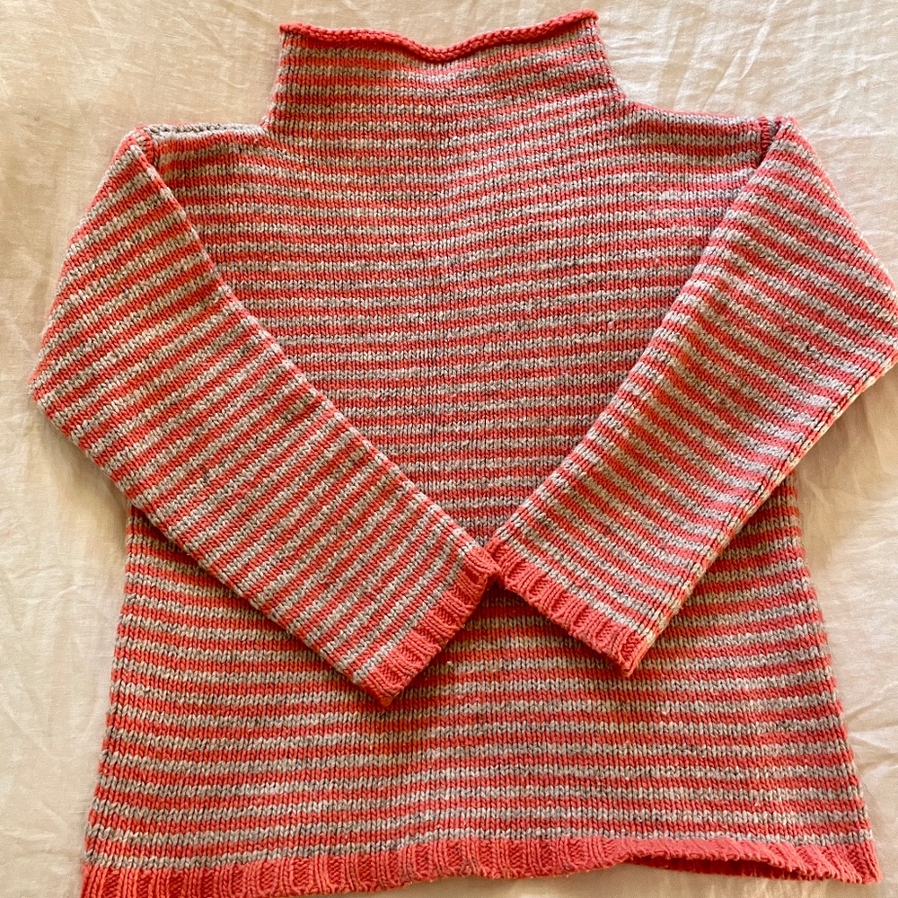 Babaa Jumper No. 6 - Coral Striped